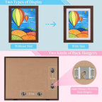 [3 Pack] Kids Art Frames, 10x12.5 Front Opening Kids Artwork Frames Changeable, Displays 8.5x11 With Mat and 10x12.5 Without Mat, Holds 50 Pcs, for 3D Picture, Crafts, Hanging Art, Portfolio Storage