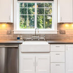 Ravinte 15 Pack Brushed Nickel Kitchen Cabinet Handles 4 Inch Cabinet Pulls Square Kitchen Hardware for Cabinet Drawer Pulls Drawer Handles Come with Screwdriver