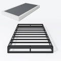 Twin XL Box Springs Bed Base, 5 Inch Heavy Duty Metal Structure with Easy Clean Fabric Bed Cover, Non-Slip, No Noise, Easy Assembly