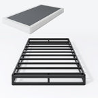 Box Spring Twin - 3 Inch Heavy Duty Low Profile Metal Box Springs for Twin Bed, Mattress Foundation, Easy Assembly,Easy Clean Cover