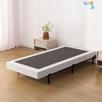 Twin Box Spring Bed Base 6 Inch, Low Profile Metal Boxspring Twin with Fabric Cover, 2000 Lbs Max Weight Capacity Mattress Foundation, Noise-Free, Easy Assembly