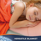 Walensee Fleece Blanket Plush Throw Fuzzy Lightweight (Queen Size 90x90 Coral) Super Soft Microfiber Flannel Blankets for Couch, Bed, Sofa Ultra Luxurious Warm and Cozy for All Seasons