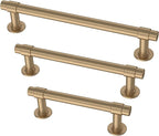 Franklin Brass - Francisco Champagne Bronze Gold Cabinet Handles 4 Inch (4") Hole Center Pulls | Easy Install, Durable Hardware for Kitchen Cabinet Door, Drawers, Dresser Pull, Furniture (10 Pack)