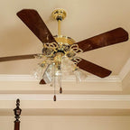 8 Pieces Ceiling Fan Pull Chains Extender Wooden Pendant Pull Chain Extension for Ceiling Light Lamp Fan (Walnut Color, White, Silver, Wood Color)