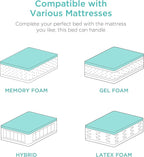 Best Choice Products Ergonomic Split King Size Adjustable Bed Frame, Electric Base w/Wireless Remote Control, Nightlight, Massager, 2 USB Ports