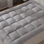 Plush Extra Thick Twin XL Mattress Topper, Soft & Cooling Pillow Top Bed Topper for Back Pain with 300TC Cotton Cover, Overfilled Mattress Pad Cover for Back Pain, Fit to 6”-22” Mattress.