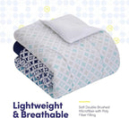 Sweet Home Collection 5 Piece Comforter Set Bag Solid Color All Season Soft Down Alternative Blanket & Luxurious Microfiber Bed Sheets, Genova, Twin