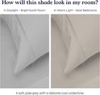 California Design Den 2-Pack Full Size Sheet Sets 400 Thread Count 100% Cotton Sateen - Extra Soft, Breathable & Cooling Sheets, Wrinkle Resistant, 2 Sets of Deep Pocket Bed Sheets - Light Grey