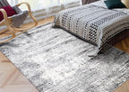 Keen Home Design Area Rugs - Non-Shedding, Thick Pile Abstract Rugs for Kitchen, Living Room, Bedroom, Dining Room, Entryway (Abstract Cream/Grey, 7'3" x 10'2")