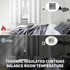 BGment White Curtains 63 Inch Length for Bedroom - Room Darkening Thermal Insulated Grommet Drapes Window Treatment, Set of 2 Panels, 42 x 63 Inch, Pure White