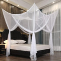 Mengersi Elegant Mosquito Net Canopy Bed Curtains Twin to Twin XL Size Bed,Netting Curtains for Camping, Patio,Indoor Outdoor Net (80x40x80, White)