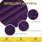 NICETOWN Room Darkening Curtains for Nursery, Grommet Thermal Insulated Light Blocking Window Treatments Sound Reducing for Bedroom, W37 x L72, 2 Panels, Royal Purple