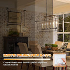 GoBright Dimmable LED Candelabra Bulbs 2700K Soft Warm White, 60W 630LM Candle Light Bulb with Vintage Flame Tip, 6W Clear Glass LED Bulbs for Chandelier, Pendant, 6-Pack
