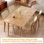 36 x 48 Inch Clear Plastic Dining Table Protector Tablecloth Desk Pad Mat Wooden Furniture Coffee End Office Conference Dinner Table Top Protection Countertop Cover Waterproof Rectangular PVC Vinyl