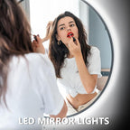 dalattin White LED Strip Lights 50ft Dimmable Bright 24V Led Light Strip 6500K Daylight White 900 LEDs Lights for Bedroom, Mirror, Kitchen, Strong Adhesive（2 Rolls of 25ft）