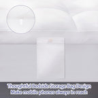 ABENE Mattress Topper for Back Pain Relief, Extra Thick Mattress Pad Pillowtop, Soft Mattress Protector Cover with 8"-21" Deep Pocket (Pure White, Queen, Feather Down)