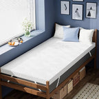 ELEMUSE 3 Inch Gel Memory Foam Mattress Topper Twin Size Pressure-Relieving Mattress Topper for Back Pain,Non-Slip Design with Removable & Washable Cover, CertiPUR-US