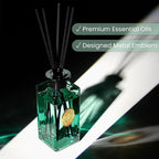 M&SENSE 10.14 oz Large Reed Diffuser Set | Linen Breeze Scent Oil Diffuser with Sticks | Hotel Collection Non-Toxic Essential Oil |for Bedroom Bathroom Living Room