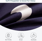 MAXYOYO Navy Star Futon Mattress, Padded Japanese Floor Mattress Quilted Bed Mattress Topper, Extra Thick Folding Sleeping Pad Breathable Floor Lounger Guest Bed for Camping Couch, Queen