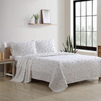 Eddie Bauer - Full Sheets, Cotton Flannel Bedding Set, Brushed for Extra Softness, Cozy Home Decor (Ski Slope, Full)