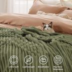 Bedsure GentleSoft Cypress Fleece Twin Blanket for Couch - Cozy Soft Blankets for Women, Cute Small Throws for Girls, 60x80 Inches