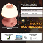 LICKLIP Toddler Night Light Lamp, Dimmable LED Bedside Lamp with Star Projector, Kids Lights Timer Design & Color Changing, Portable Rechargeable Cute Gifts for Children Bedroom