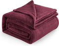Bedsure GentleSoft Burgundy Red Fleece Blanket King Size - 280GSM Throw Blankets for Couch,Sofa,Bed, Soft Lightweight Plush Cozy Throws for Toddlers