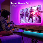 KSIPZE LED Lights for TV, 9.6ft TV led Backlight for 32-45 Inch TVs RGB TV Backlight Behind Music Sync Bluetooth APP & Touch Control TV LED Strip Lights USB Powered for Bedroom/Gaming