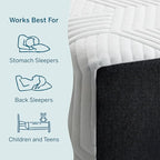 Lucid 8 Inch Memory Foam Mattress - Medium Firm Feel - Infused with Refreshing Bamboo Charcoal and Cooling Gel - Bed in a Box - Temperature Regulating - Pressure Relief - Breathable - Twin Size