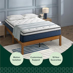 ZINUS 10 Inch Comfort Support Hybrid Mattress [New Version], Twin, Fiberglass Free, Medium Plush, Motion Isolation, Certified Safe Foams & Fabric, Mattress in A Box