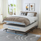 Full Box Spring - 7 Inch High Profile Box Spring for Full Bed, Sturdy Metal Frame Mattress Foundation, Easy Assembly, Quiet & Noise-Free