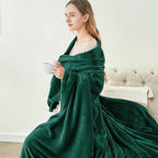 BEDELITE Fleece Blanket King Size Blankets for Bed, Luxury Plush Cozy Fuzzy Blanket 108x90 inches, Super Soft Warm Lightweight Throw Blanket All Seasons Suitable, Forest Green