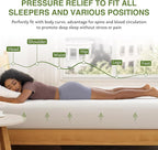 EGOHOME Twin XL Memory Foam Mattress, 6 Inch Bed Mattress in a Box with Cooling Green Tea Gel, Relieve Pressure with Medium Support, CertiPUR-US Certified, 80''L x 38''W, White