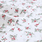Laura Ashley - Flannel Sheets Twin Size, Anti-Pilling & Wrinkle Resistant Cotton, Touchably Soft for All-Season Comfort - Bed Sheets with Matching Pillowcase & Fitted Sheet (Berry Bright Red)