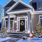 JMEXSUSS 250 LED White Christmas Lights Outdoor, 91.5ft Extendable White String Lights Indoor, Christmas Tree Lights with 8 Modes for Room Garden Patio Wedding Party Christmas Decorations