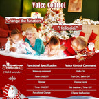 Voice Control 88ft 240LED Smart Christmas String Lights Outdoor/Indoor | String Lights Plug in with Remote, 12Modes, 7Voice Commands & Timers, Christmas Twinkle Light for Xmas Tree Decor (Cool White)