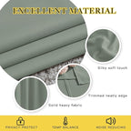 NICETOWN Blackout Curtains 54 inch Length for Bedroom - Grommet Thermal Insulated Solid Window Treatments Room Darkening Drapes for Kids Room/Laundry, Sage Green, W46 x L54, Set of 2