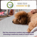 NapQueen 8 Inch Cooling Gel Full Size Medium Firm Memory Foam Mattress, Bed in a Box,White