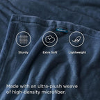 Bedsure GentleSoft Fleece Blanket Twin Size Mineral Blue - 300GSM Lightweight Plush Fuzzy Cozy Soft Warm Blanket for Bed, Sofa, Couch, Travel, Camping, 60x80 inches
