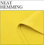 NICETOWN Patio Glass Door Curtains for Bedroom/Living Room, Privacy Panel Drapes for Dining and Guest Room (Bright Yellow, 42 inches Wide x 95 inches Long, 1 Pair)