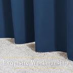 NICETOWN Blackout Curtains Panels for Window - Window Treatment Thermal Insulated Solid Grommet Blackout Drapes for Bedroom (Moroccan Blue, Double Panels, 52 by 72 Inch)