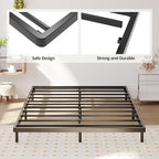King Box Spring Bed Base 2 Inch, Low Profile Metal Box Spring King Bunkie Board 2 Inch, 3000 Lbs Max Weight Capacity Mattress Foundation, Noise-Free, Easy Assembly
