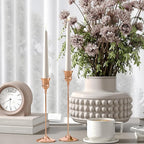 Candlestick Holders Rose Gold, 9 Packs Taper Candle Holder for Candlesticks, Candle Sticks Holder Decor for Home Decor
