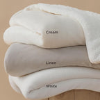 Bedsure GentleSoft Sherpa Fleece Oversized Cal King Blankets for Bed - Thick and Warm Throw for Women and Men, Soft Fuzzy Plush Large Blanket for Winter, White, 112x98 Inches