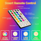 Ollny USB Rope Lights Outdoor Color Changing with Remote, 33FT 100 LED Waterproof String Lights, 18 Colors Fairy Christmas Light for Indoor Bedroom Party Garden Wedding Holiday Decorations