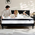 King Size Mattress 10 Inch, Pocket Spring & Memory Foam Hybrid Mattress with 3D Breathable Knitting Fabric