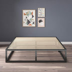 ZINUS Joseph Metal Platforma Bed Frame, Mattress Foundation, Wood Slat Support, No Box Spring Needed, Sturdy Steel Structure, Twin
