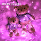 JMEXSUSS 2 Pack Pink Fairy Lights Battery Operated, Total 200 LED 66ft Valentine Twinkle String Lights with Remote, 8 Modes Pink Lights for Valentine's Day Bedroom Anniversary Indoor Outdoor Decor