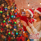 Christmas Bubble String Lights - 15 Counts Christmas Lights Bulb, Traditional Multicolor Bubble Decorative Lights for Holiday Christmas Celebrations Lighting, Warm White