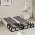 Split King Box Spring 7 Inch, Heavy Duty Metal Box Spring King Size with Fabric Cover, Noise-Free, Quick Assembly